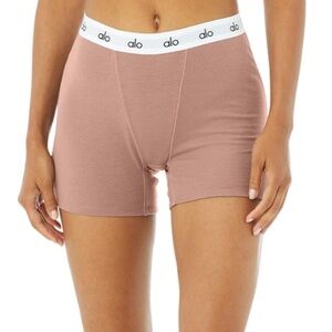 ‼️⭐️NEEDS TO GO  Yoga Icon Ribbed Mauve Lounge Shorts